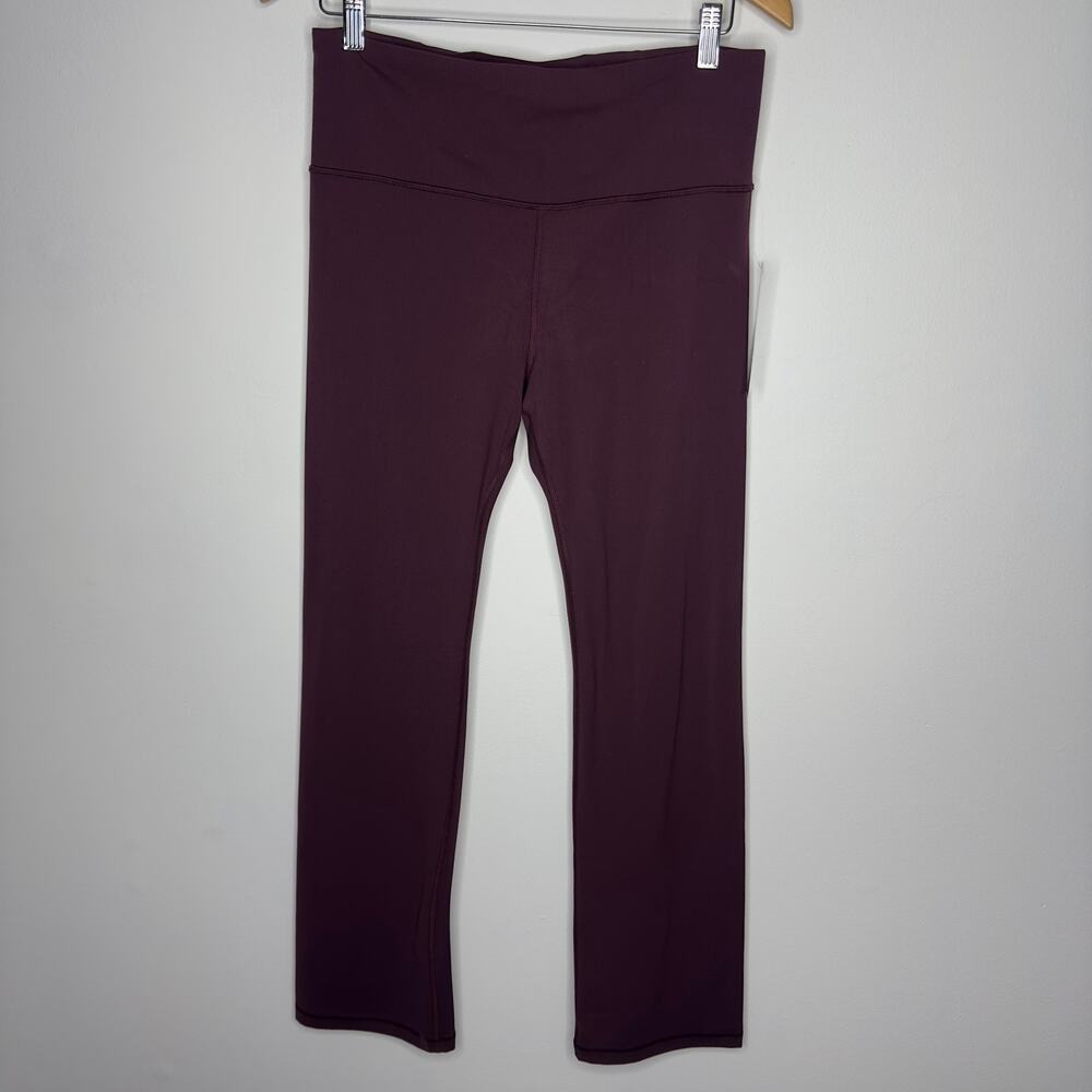 Athleta Elation Straight Leg Pant Plum Purple Yoga Pants Size Large NWT - Picture 15 of 16